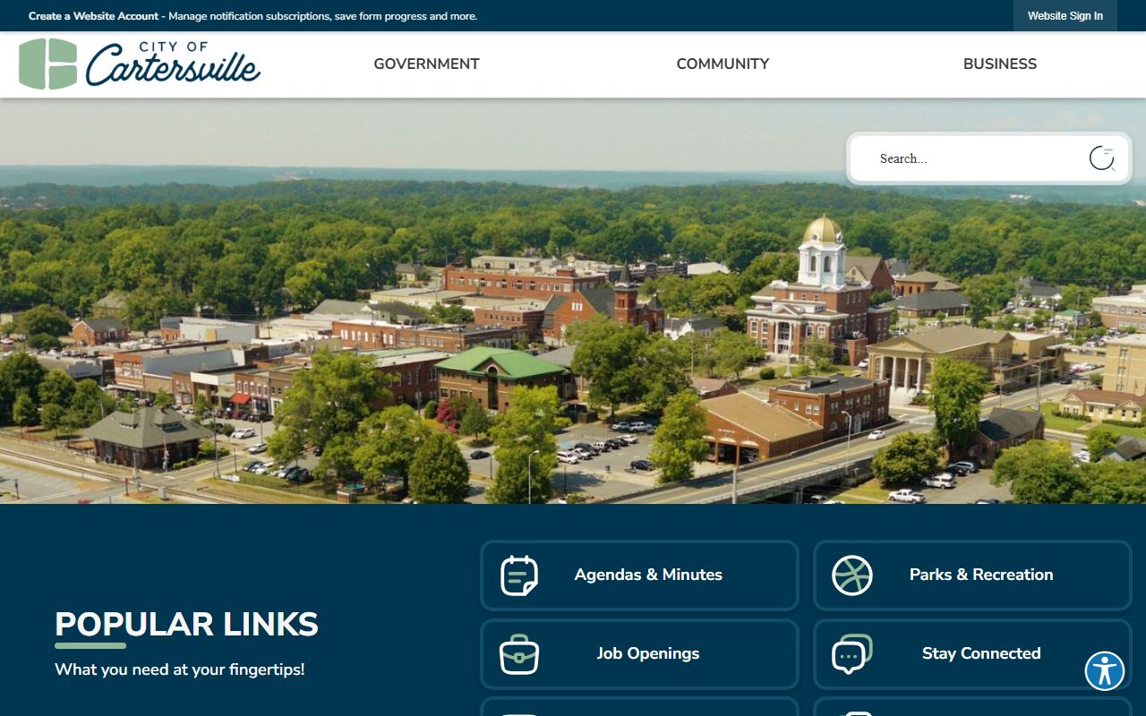 Cartersville Warrant Records source image