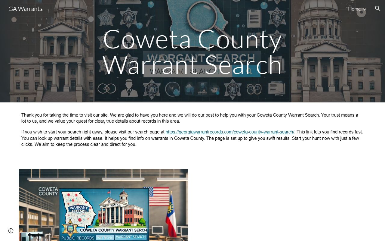 Coweta County warrant records source