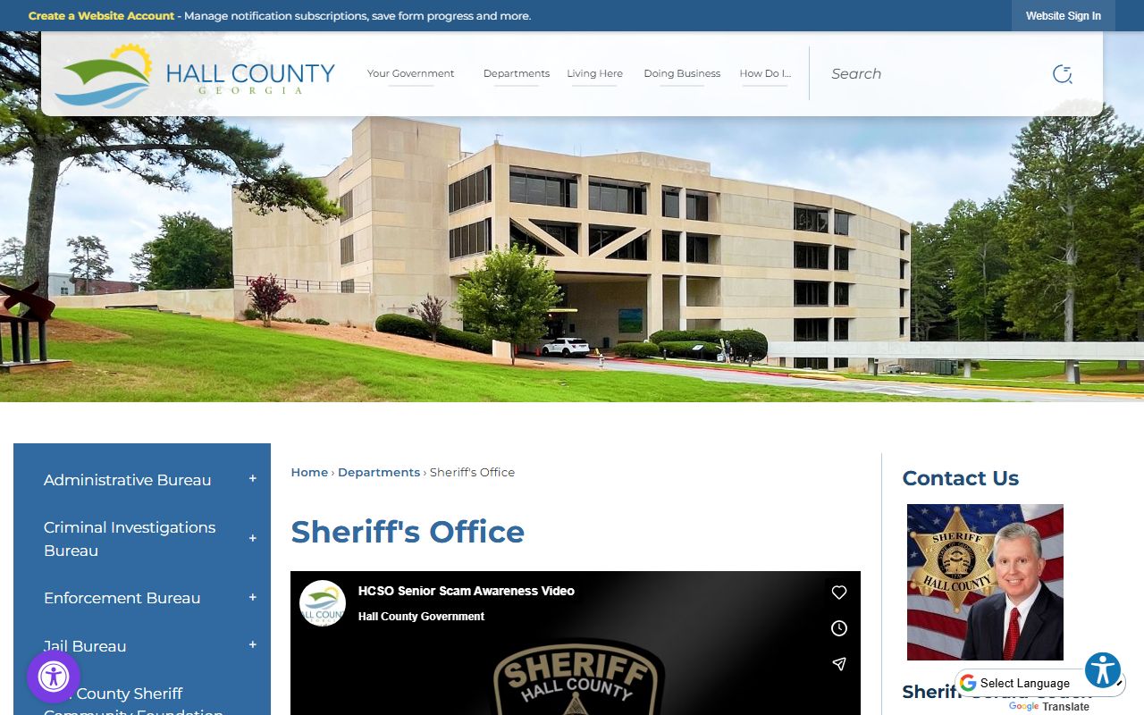 Hall County warrant records source